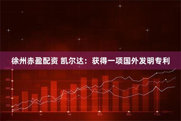 徐州赤盈配资 凯尔达：获得一项国外发明专利